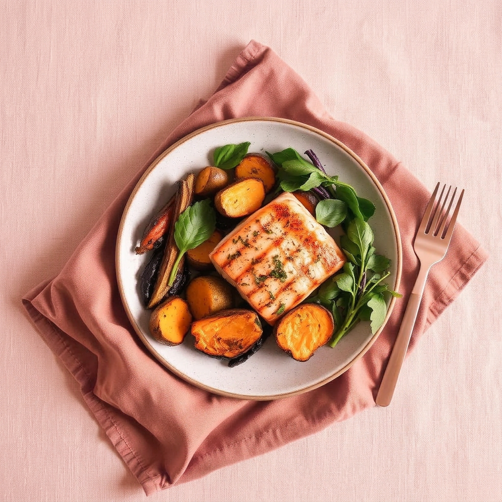 O prato perfeito: proteína, vegetais e carboidratos inteligentes