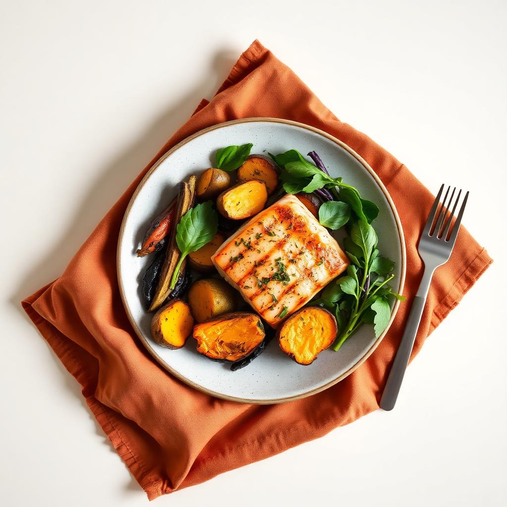 O prato perfeito: proteína, vegetais e carboidratos inteligentes